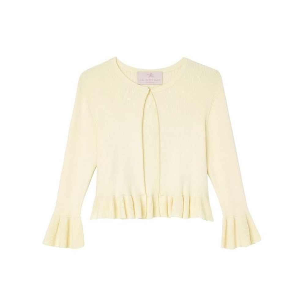 Gal Meets Glam Cara Sweater Yellow Size Small NWOT